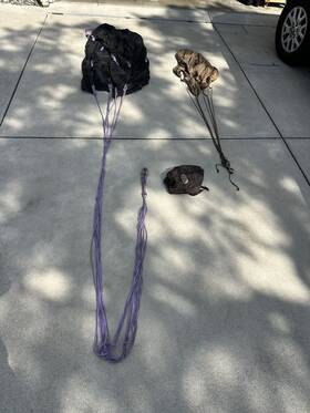 P&g Stc-12s Vintage Tri Form Drag Racing Chute Rare Dragster