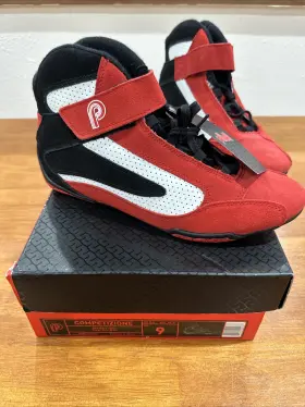 Piloti 627902002378 Competizione Fia Sfi Racing Shoes Red White Black Us 9