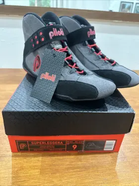 Piloti 627902002613 Superleggera Fia Sfi Racing Shoes Red Gray Black Us 9