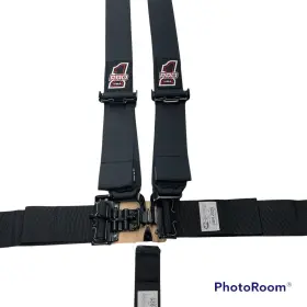 Pro1-rollbar Pro1 Pro-1 Latch Link Safety Harness Seat Belts Black- 5 Pt