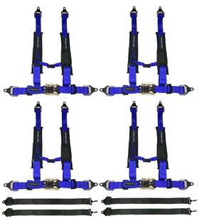 Proguard Pg-2in-4-blu Pk-5p Offroad Harness Blue 5 Point Utv With 2 Inch Straps 4 Pk