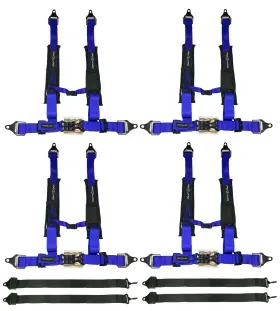 Pg-2in-4-blu Proguard Pk-5p Offroad Harness Blue 5 Point Utv With 2 Inch Straps 4 Pk