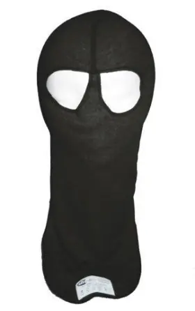 1422 Pxp Racewear Head Sock Black Dual Eyeport 2 Layer