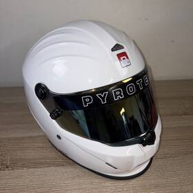 Pyrotect Bf1-860 Helmet Pro Air Flow Size 60-61 Cm With Tinted Visor Racing White Shell