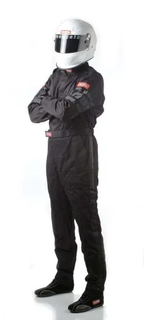 110004rqp Racequip 110 Series 1-pc Driving Suit Sfi 3.2a/1 Black Medium-tall