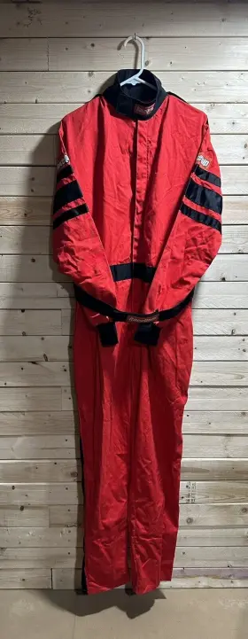 110013rqp Racequip 110 Series Pyrovatex Sfi-1 Auto Racing Single Layer Suit Red Medium
