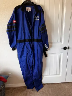 110028 Racequip Driving Fire Suit Sfi-1 1-l Blue 3x- Large New In Box