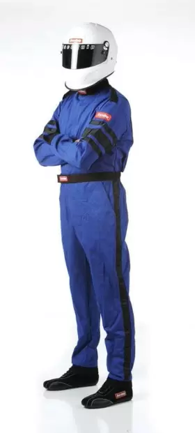 110028rqp Racequip 110 Series 1-pc Driving Suit Sfi 3.2a/1 Blue/black Stripe 3xl