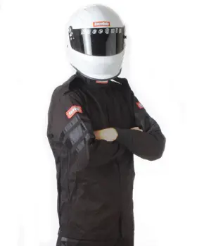 111004rqp Racequip Black Jacket Single Layer Med-tall