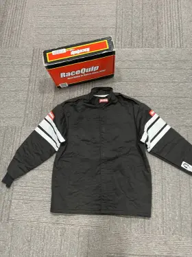 121006 Racequip Pyrovatex 120 Series Sfi-5 Multi-layer Jacket Black Xl
