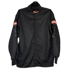 Racequip 1292121 Men S Driving Jacket Fr Sfi 3.2a/1 Flame Resistant Black Size M