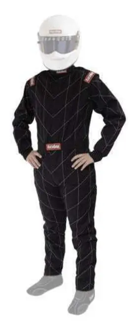 130904rqp Racequip Chevron-1 Driving Suit - Sfi 3.2a/1 Black Medium Tall