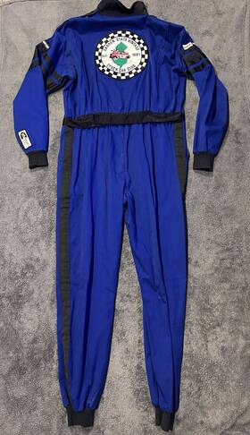 Racequip 130927 Xxl One Piece Single Layer Racing Driver Fire Suit Sfi 3.2a/ 1 Blue