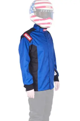 131922 Racequip Single Layer Racing Driver Fire Suit Jacket Sfi 3.2a/ 1 Blue Small