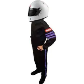 1950593 Racequip Youth Driving Suit Sfi 3.2a/1 Certified Medium Black With Purpl