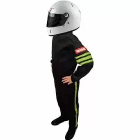 1950797 Racequip Youth Driving Suit Sfi 3.2a/1 Certified Xx-large Black With Gre
