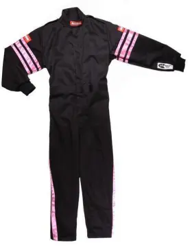 1950890 Racequip One Piece Single Layer Racing Driver Fire Suit Sfi 3.2a/ 1 Pink Trim