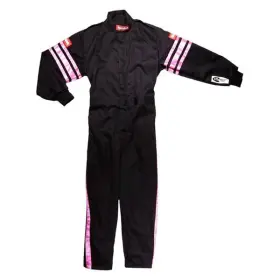 1950896rqp Racequip - Pro-1 Series Black With Pink Xl Single Layer Racing Suit