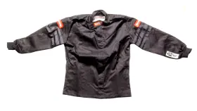 1969990 Racequip Single Layer Racing Driver Fire Suit Jacket Sfi 3.2a/ 1 Black Trim