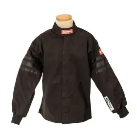 1969993rqp Racequip Youth Racing Suit Jacket Sfi-1 Black Km