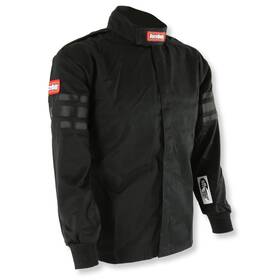 Racequip 1969996 Black Racing Jacket - Kids Single Layer X-large Trim