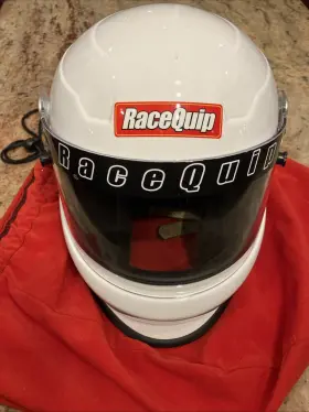 273991 Racequip Pro Youth Frp Size 51-53cm Gloss White Sfi 24.1 - 2020 Fullface Helmet