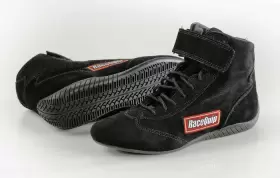 30300090 Racequip Safequip Size 9 Black Mid-top 303 Series Driving Shoes P/n