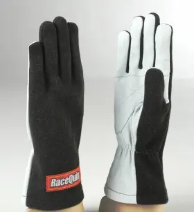 350003 Racequip Basic Race Fire Gloves Med Black
