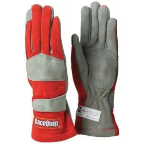 351015rqp Racequip 351 Series Driving Gloves - Sfi 3.3/1 Red/gray Large