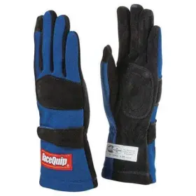 355025rqp Racequip 355 Series Driving Gloves - Sfi 3.3/5 Black/blue Large