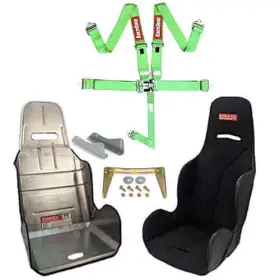 711071k1 Racequip Racing Harness With Seat Green Sfi Includes Rac