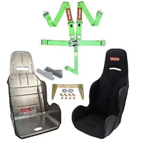 711071k2 Racequip Racing Harness With Seat Green Sfi Includes Rac