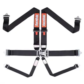 712002rqp Racequip Latch And Link 6 Point Racing Harness Black