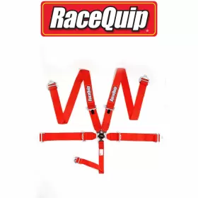 741011 Racequip 5 Point Auto Racing Harness Sfi 16.1 Red