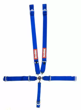 741021 Racequip Camlock 5 Point Auto Racing Harness Set Pull-down Lap Sfi 16.1 Seat