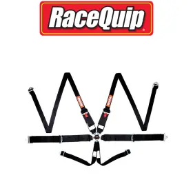 747007 Racequip Auto Racing Harness Seat Belt Set Pull-up Lap Sfi 16.1 Black
