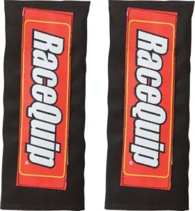 767001rqp Racequip Harness Pad Fire Retardant Logo Black 2 And 3 In