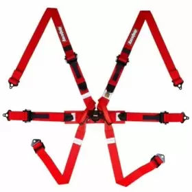 857017 Racequip Racing Harness Pull-up Lap 6-point Camlock Red For 2016 Fia