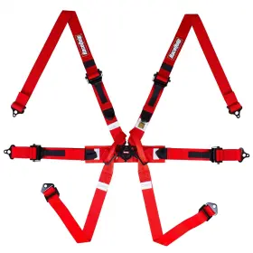 857017rqp Racequip Camlock 6 Point Harness Fia Pull-up Red