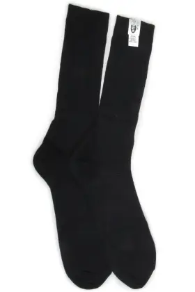 Racequip 887753073815 Sfi 3.3 Fire Retardant Fr Socks Small -shoe Size 6-7 Black