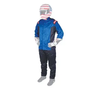 91619269rqp Racequip 91619269 Chevron-5 Driving Jacket Sfi 3.2a/5 Double Layer Blue Xl