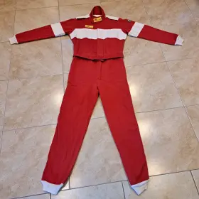 Rq-4n Racequip Vintage 90s Rci Distressed Flame Resistant Sfi Auto Racing Suit Coveralls