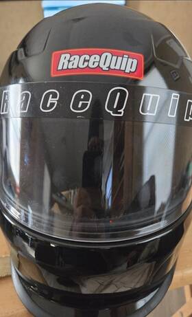 Racequip Ss512859 Black Helmet /large Racing With Visor
