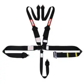 Tlx-rqp815005-cl360a70 Racequip L And 5pt Ratchet Hnr Harness Black