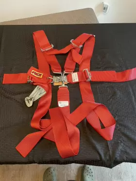 Rdn5021806c Racerdirect.net Red Racing Harness 5 Point