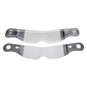 10231c Racing Optics - Xstack Clear Laminated Nose Notch Tearoffs For Impact