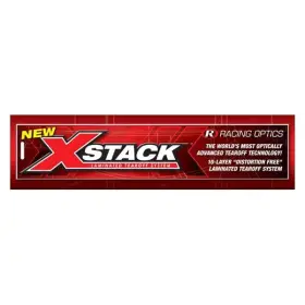 10245c Racing Optics - Xstack Clear Laminated No Cut Outs Tearoffs For Arai