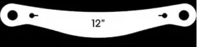 10252c Racing Optics Helmet Tearoffs - St5 Series Large Tab 2mm Clear