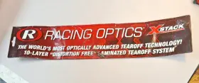 12200991 Racing Optics X Stack Tear Offs Vapor/ Charger/ Draf Clear R.o