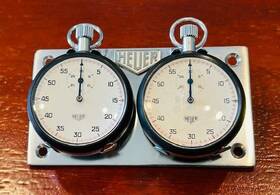 Rallyequip Sw.brenet.001.kr Dash Mounted Twin Brenet Vintage Swiss Stopwatches/rallyequip/made In The Usa